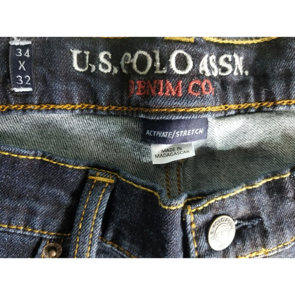U.S‎ Polo Assn 1890 Men's Jeans Size 34x32 Blue Straight NWT - Picture 9 of 12